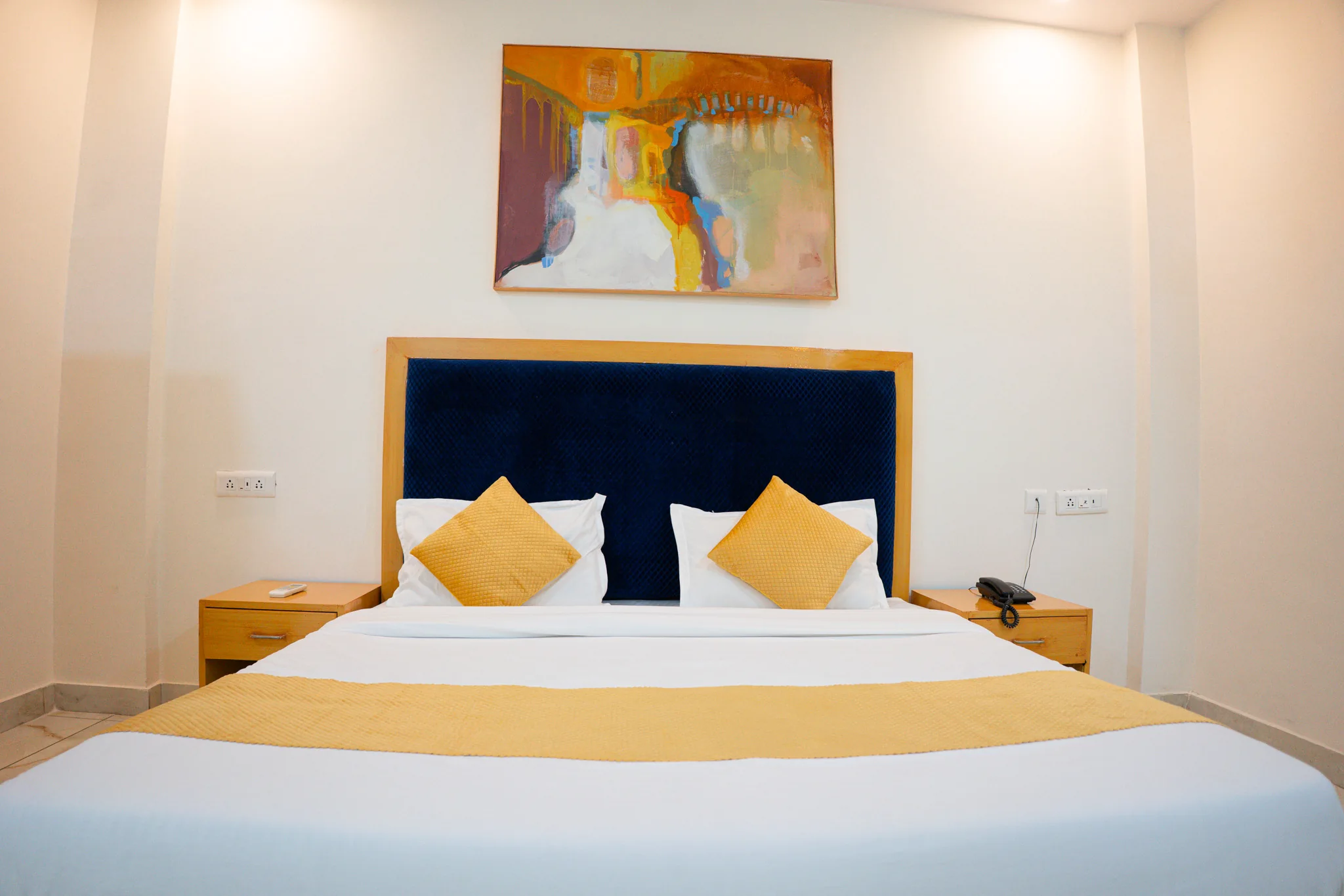 Premium Room at Trippme Rishikesh with king bed, balcony, and air conditioning — 400 sq ft, sleeps up to 4